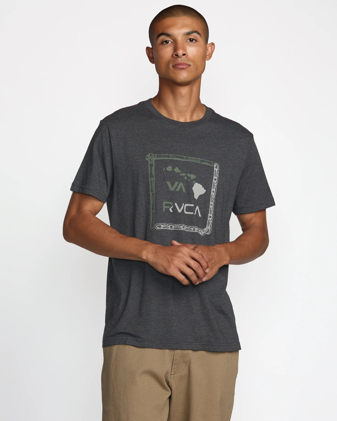 RVCA BAMBOO CHAIN TEE - BLACK