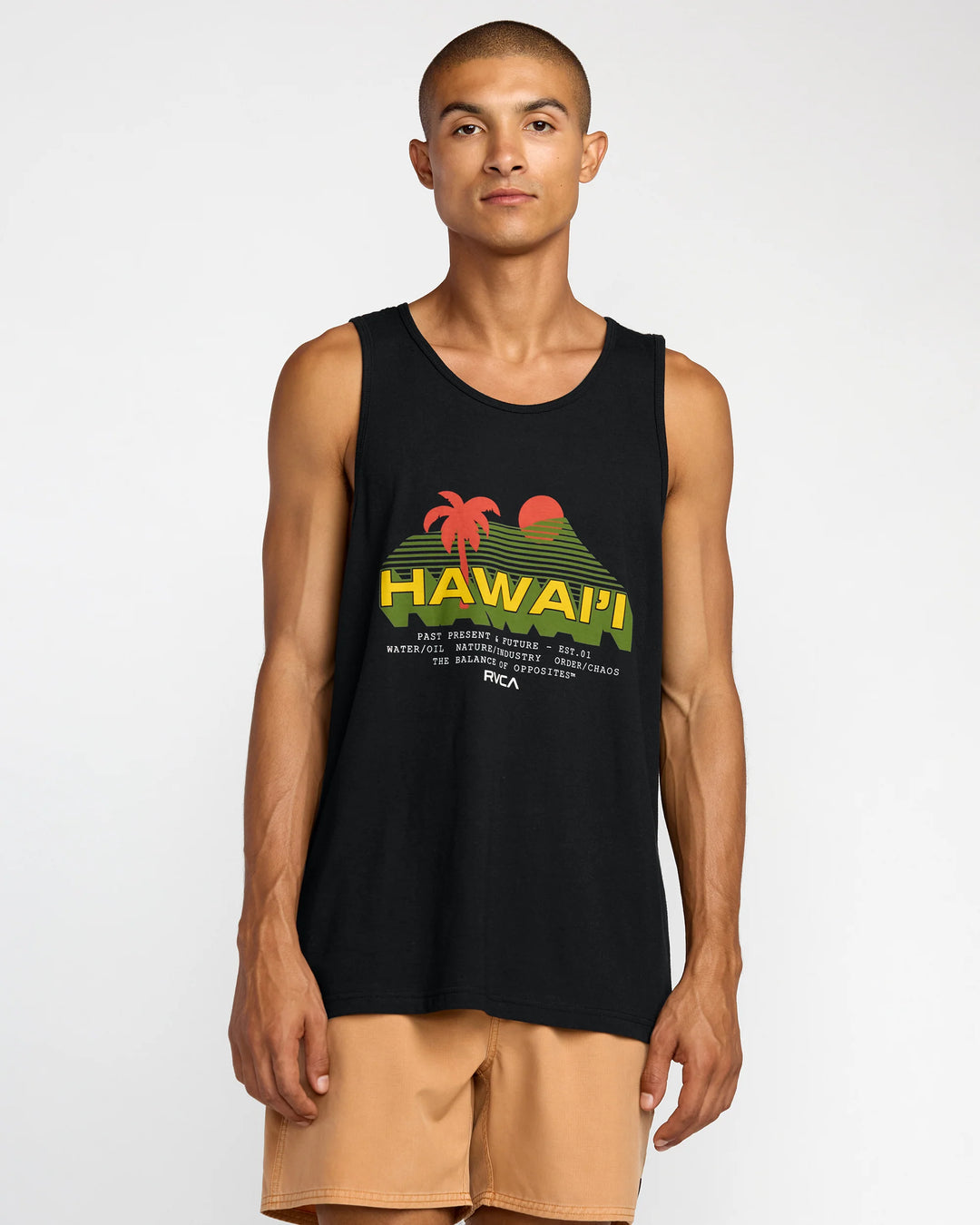 RVCA TIMELESS TANK TOP - BLACK