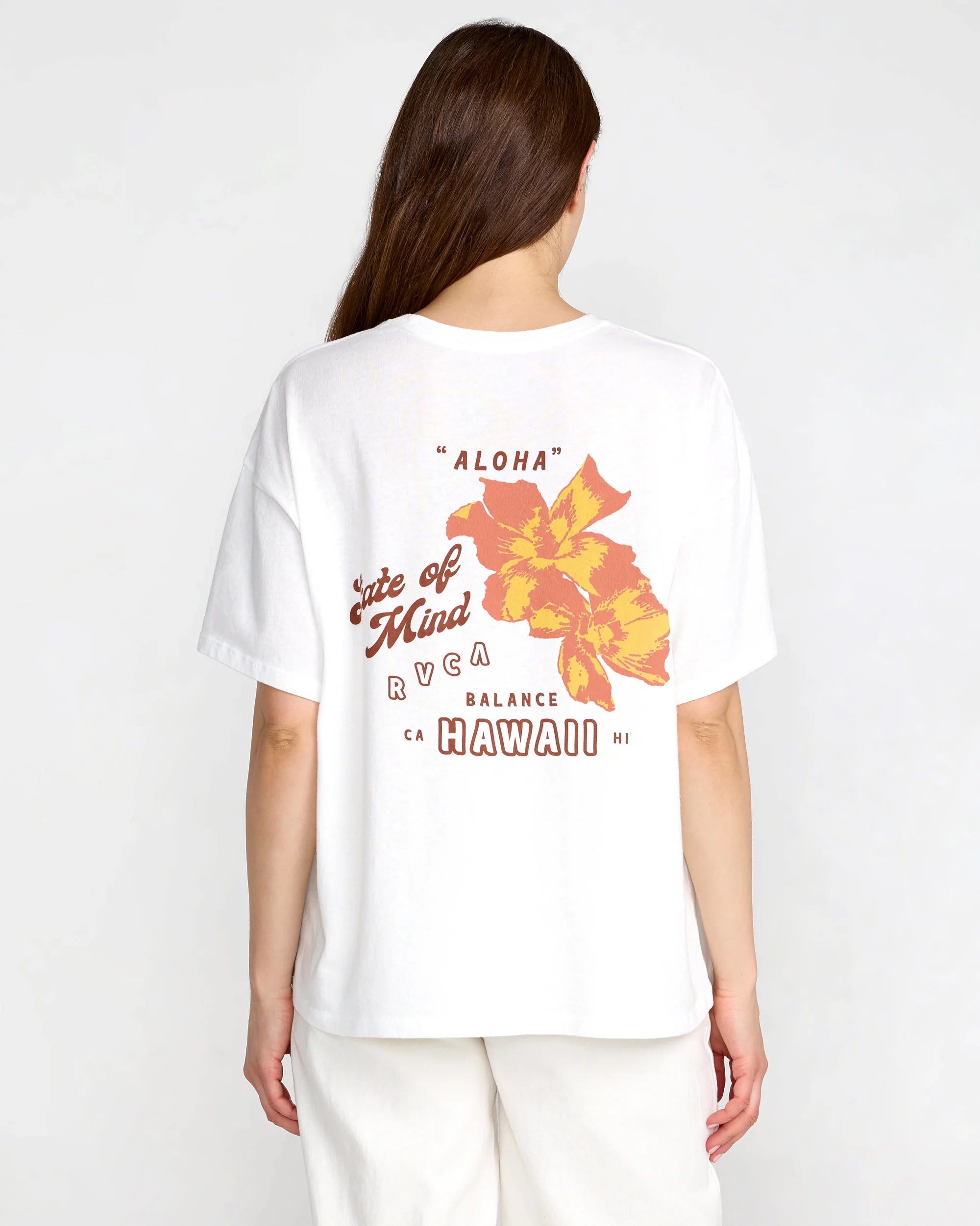 RVCA ALOHA BOYFRIEND TEE - VINTAGE WHITE – Hawaiian Island Creations