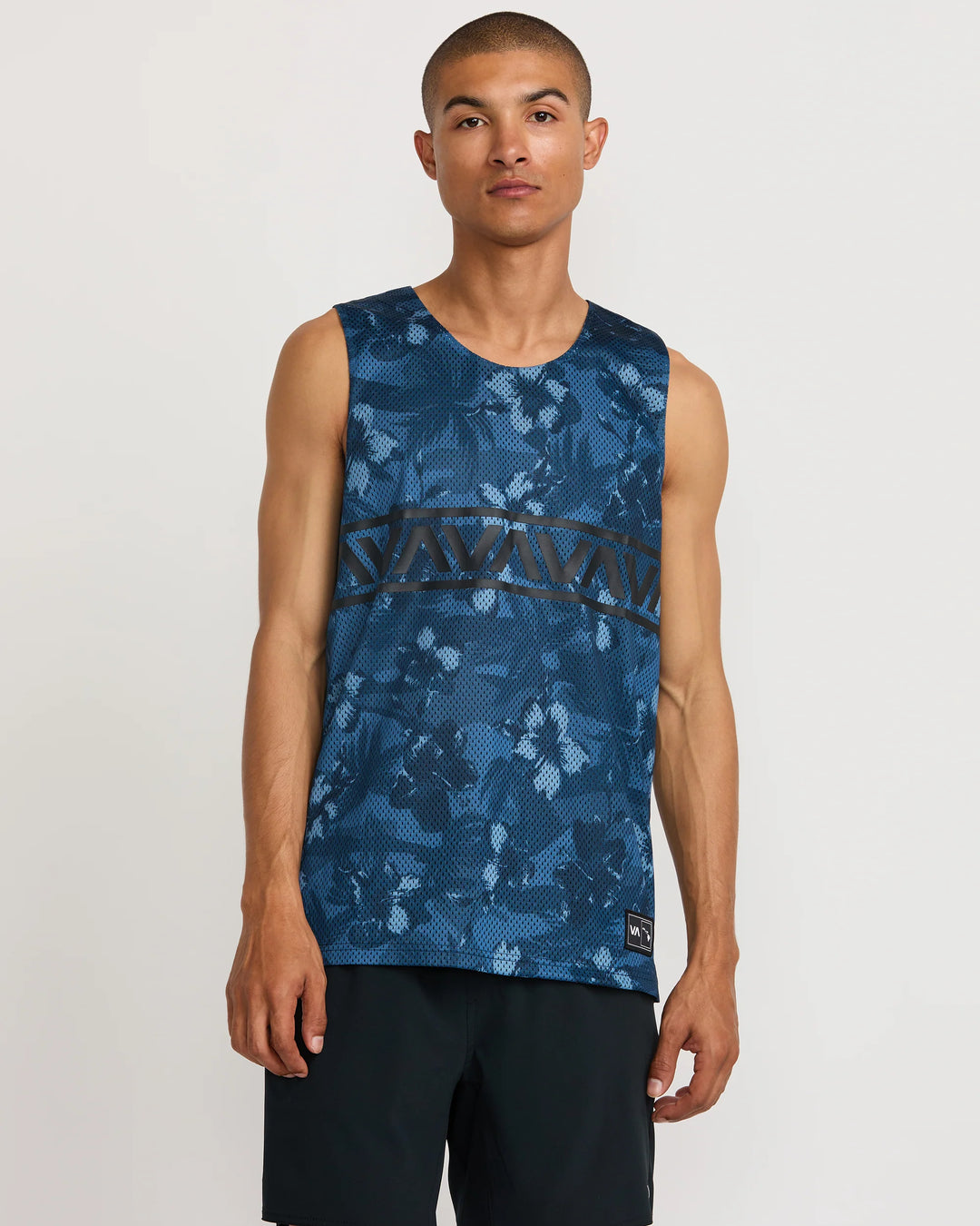RVCA HAWAII MESH TANK TOP - TEAL