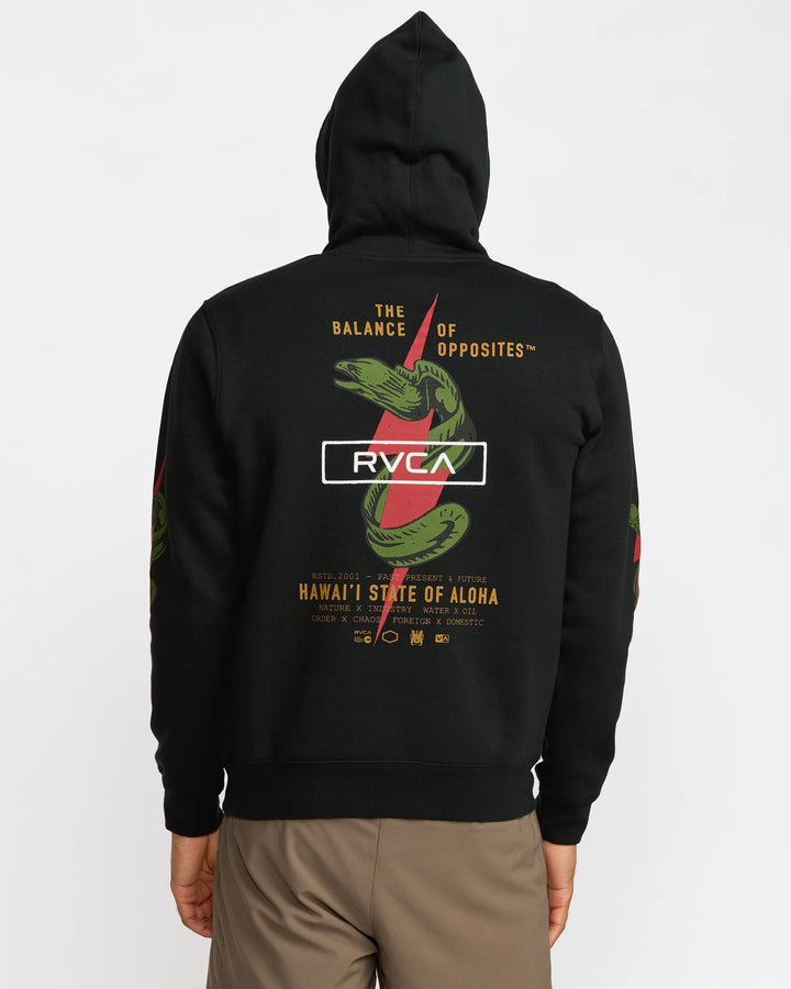 RVCA SHOCK SQUAD HOODIE - BLACK