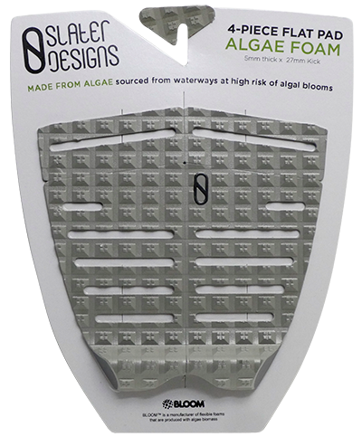 SLATER DESIGNS 4 PIECE FLAT TRACTION PAD - GRAY/BLACK