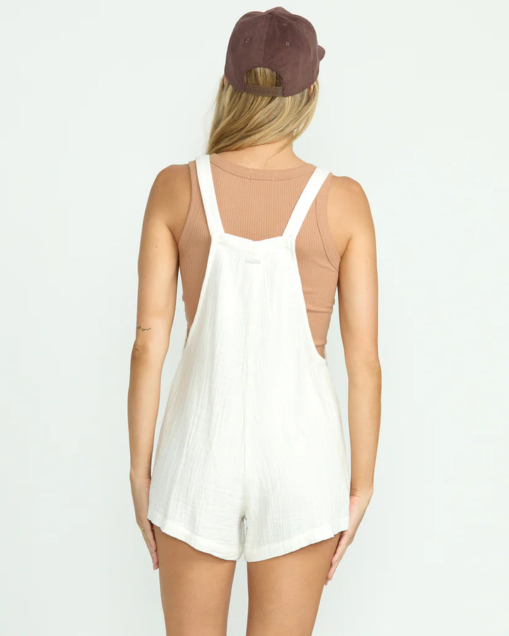 BILLABONG BEACH CRUSH WOMENS OVERALL - WHITE (SCS)