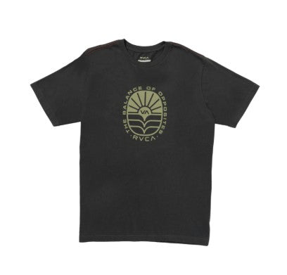 RVCA AG SEAL TEE - BLACK