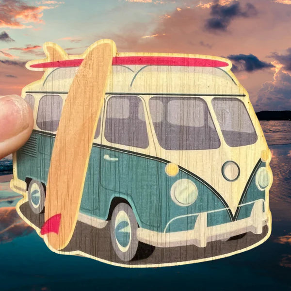 SHO WATANABE GREEN ROOM アート ALOHA VW BUS 1968 VW Bus & 9'4 Almond Surf Thump