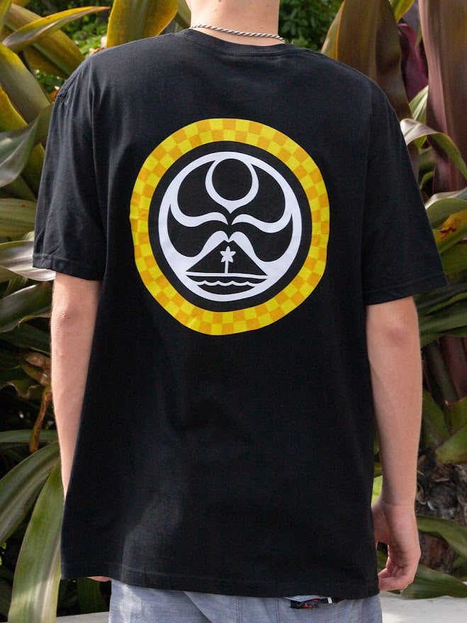 HIC CHECKERED PAST TEE - BLACK