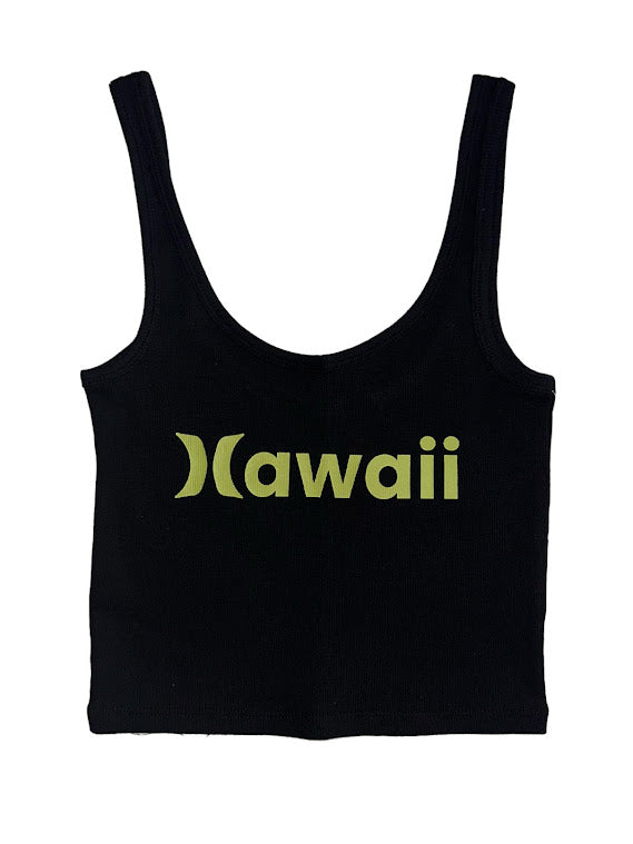 HURLEY HAWAII WOMENS TANK TOP - BLACK