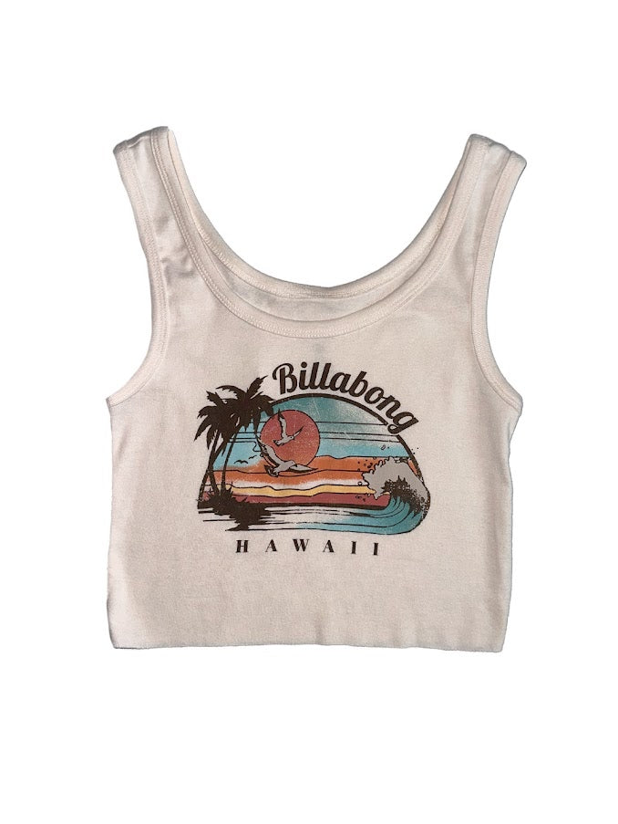 BILLABONG FARAWAY HAWAII WOMENS TANK - WHITE