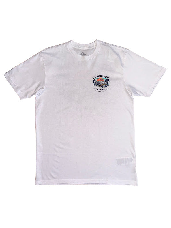 QUIKSILVER HAWAII SHAVE ICE TEE - WHITE