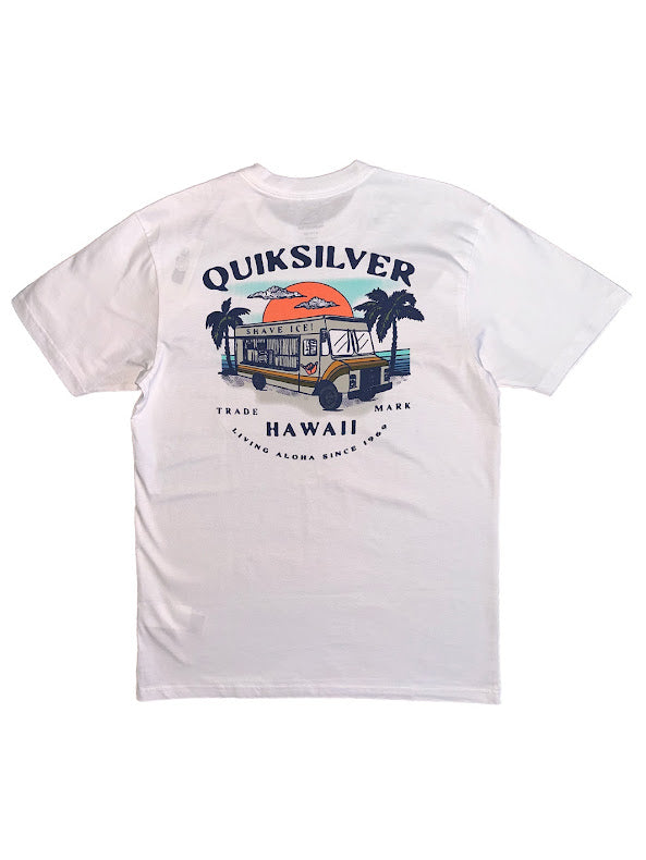 QUIKSILVER HAWAII SHAVE ICE TEE - WHITE