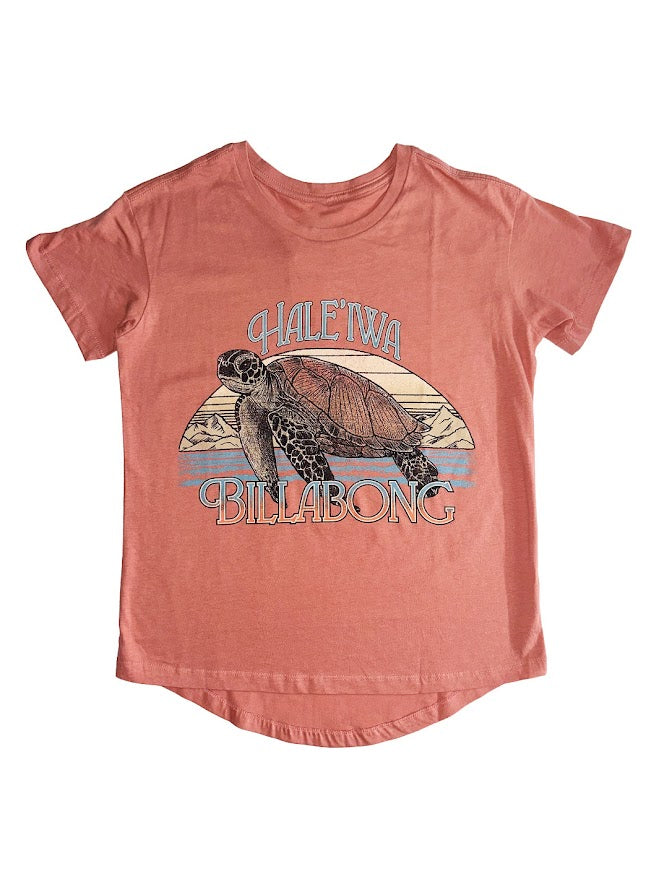 BILLABONG HALEIWA TURTLE WOMENS TEE - PINK