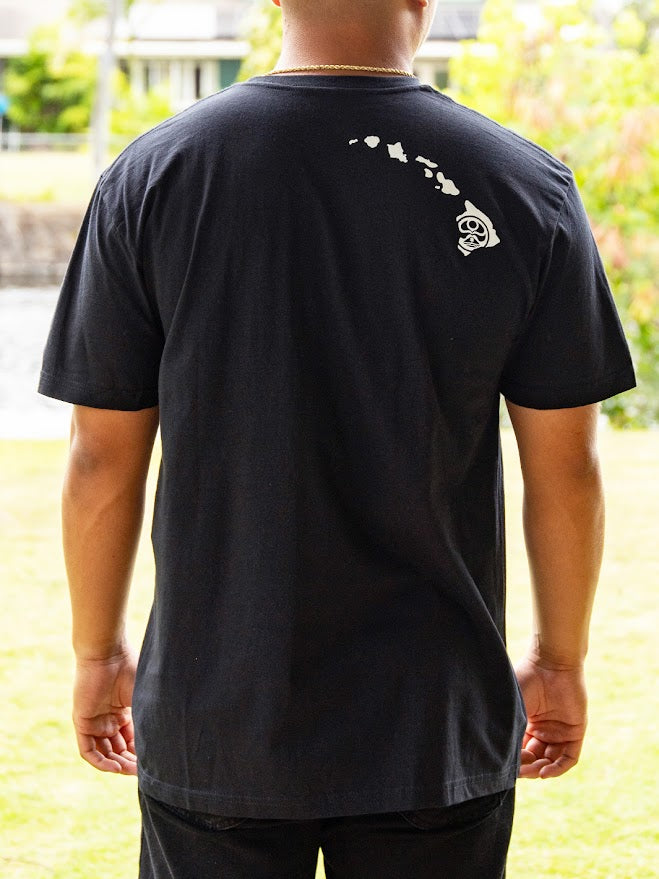 HIC ALOHA FLAG TEE - BLACK