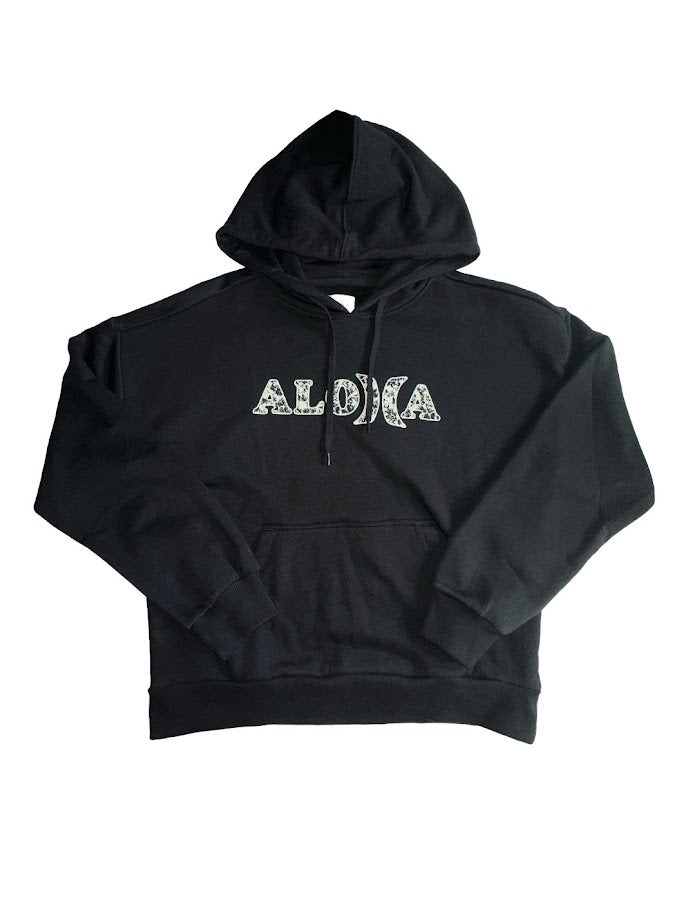 HURLEY HELLO PULLOVER WOMENS HOODIE - BLACK