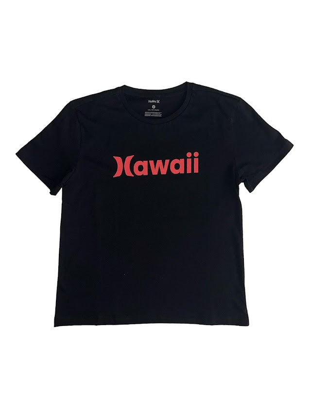 HURLEY HAWAII CLASSIC WOMENS TEE - BLACK