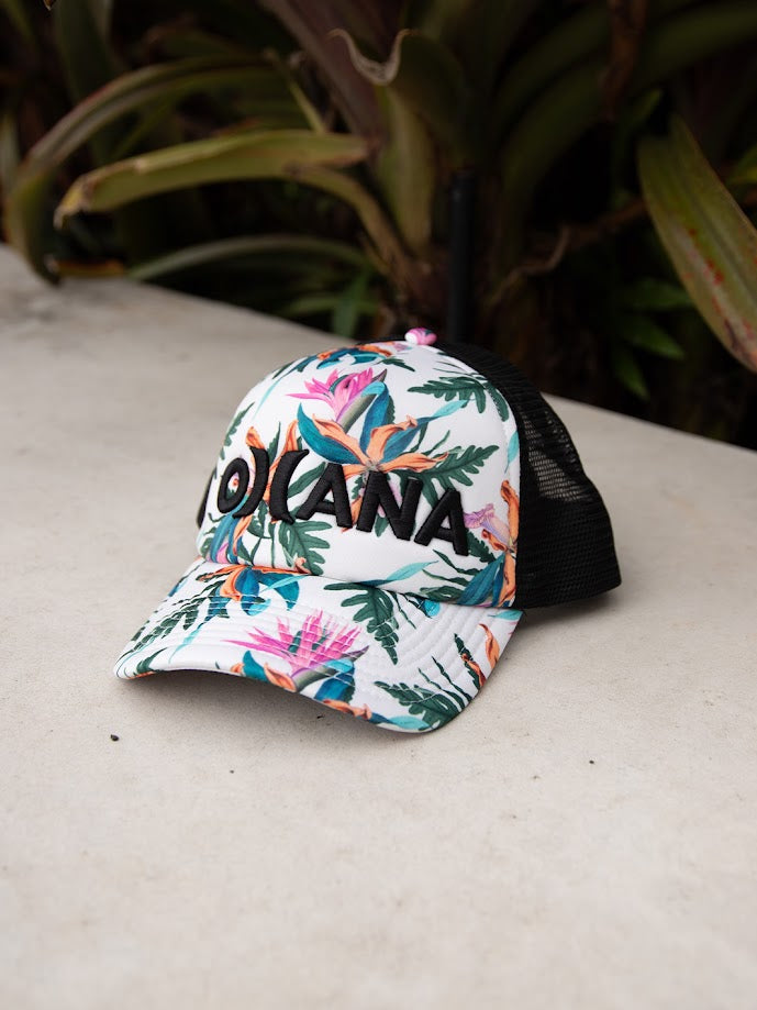 HURLEY OHANA WOMEN S TRUCKER FLORAL