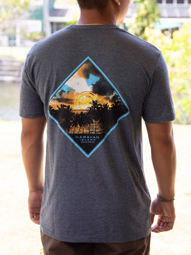 HIC SUNRISE TEE - HEATHER CHARCOAL