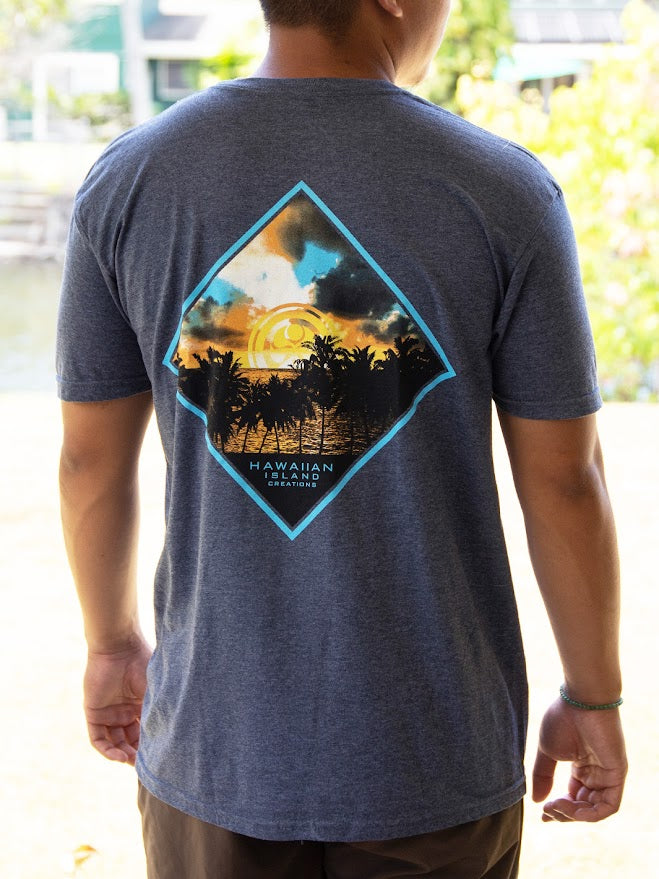 HIC SUNRISE TEE - HEATHER NAVY