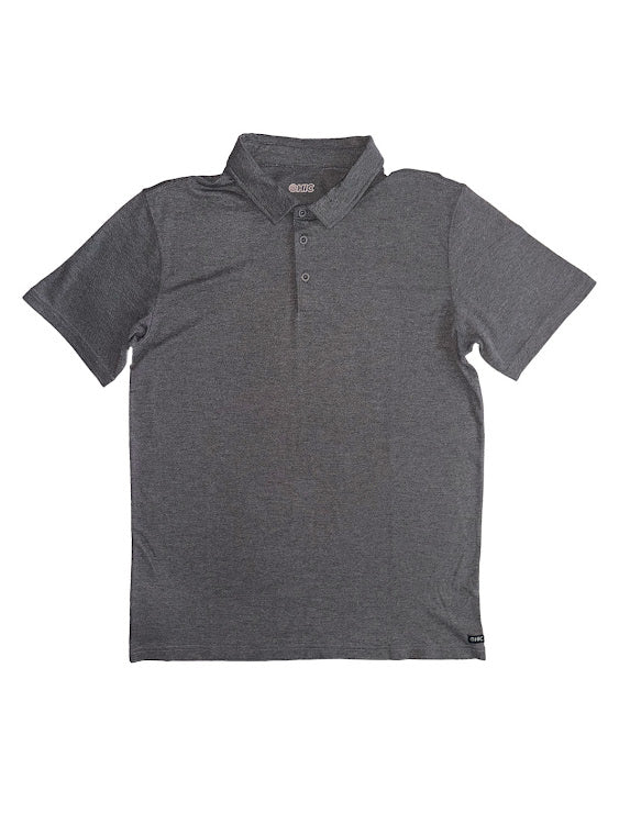HIC EAGLE POLO 2.0 SHIRT - HEATHER CHARCOAL