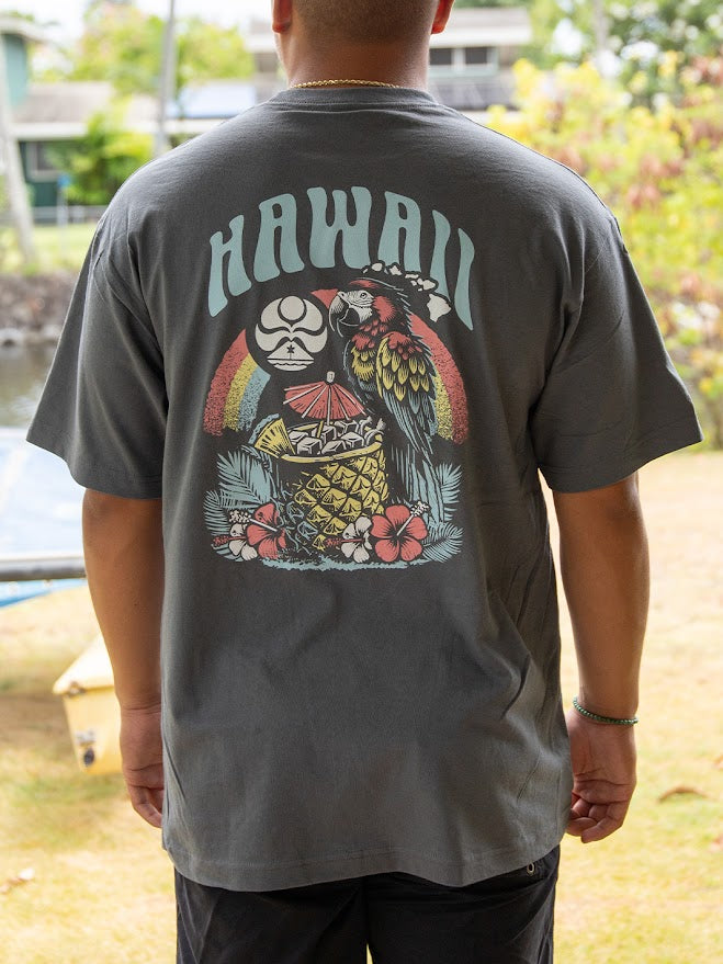 HIC PIRATE PINEAPPLE TEE - CHARCOAL