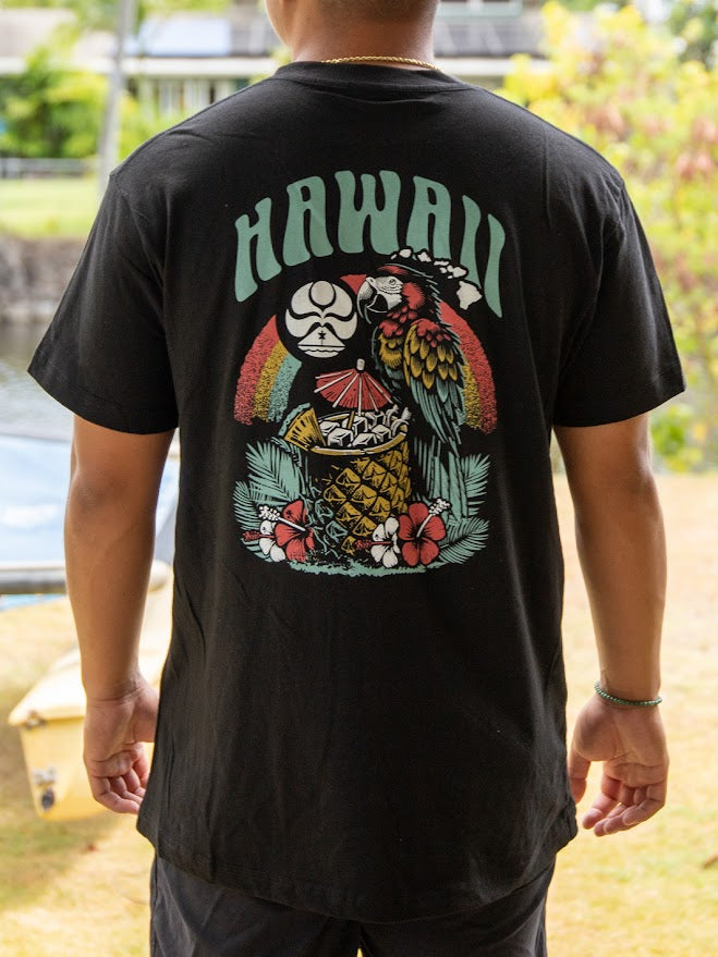 HIC PIRATE PINEAPPLE TEE - BLACK