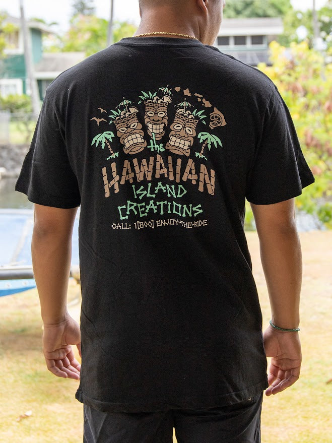 HIC TIKI DRINKS TEE - BLACK