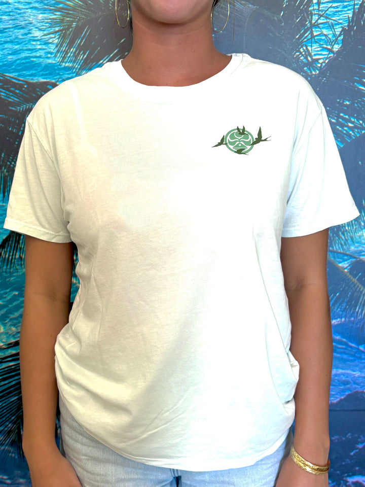 HIC ALAE ULA WETLANDS BOYFRIEND WOMENS TEE - CLEAR SKIES BLUE