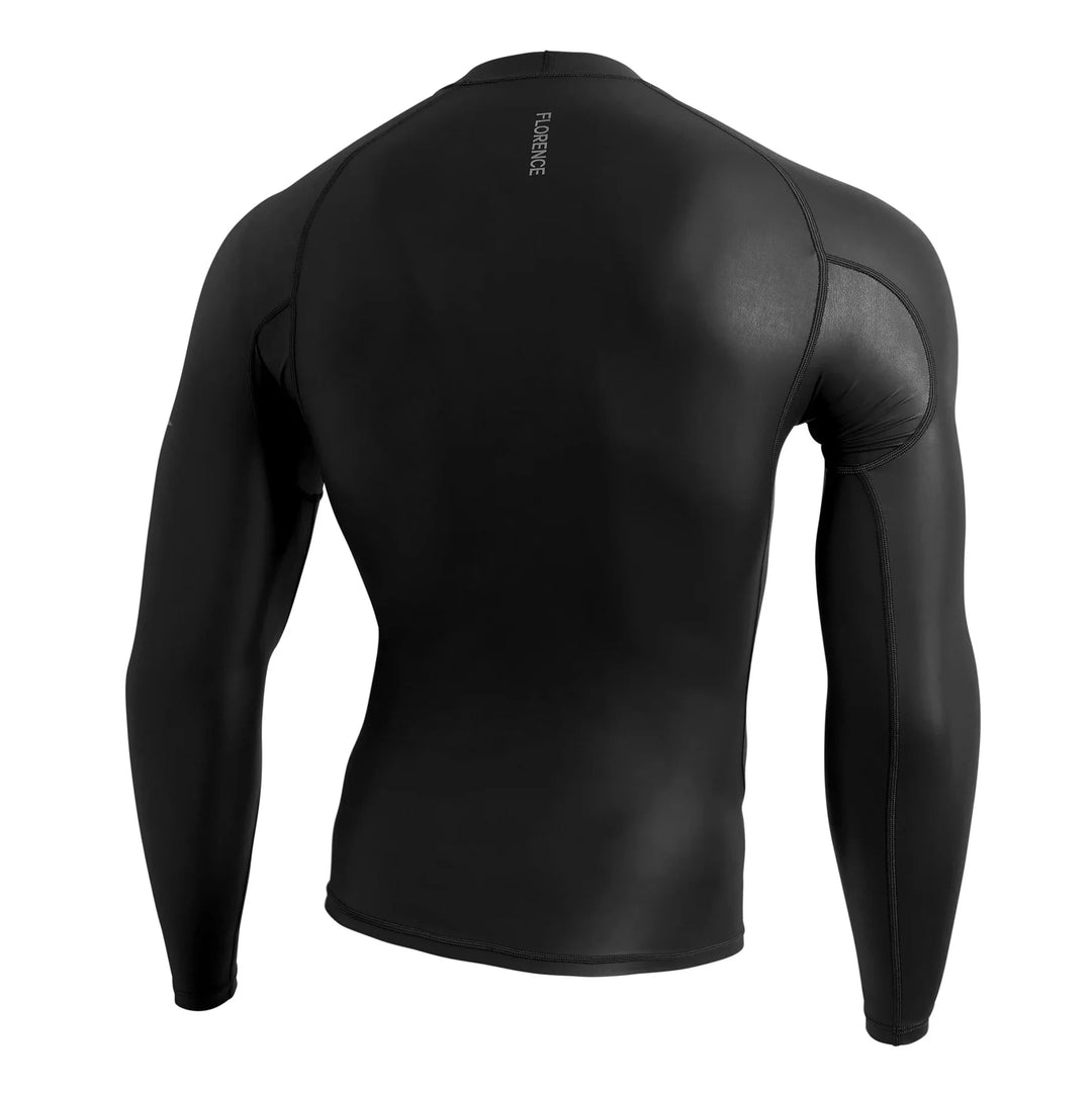 FLORENCE MARINE X WINDSHIELD LONG SLEEVE RASHGUARD - BLACK