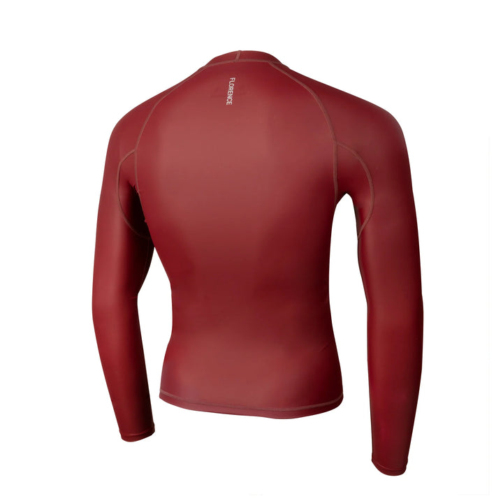 FLORENCE MARINE X WINDSHIELD LONG SLEEVE RASHGUARD - MAROON