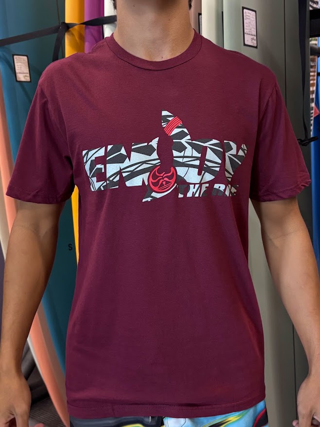 HIC ENJOY TRIBAL TEE - MAROON