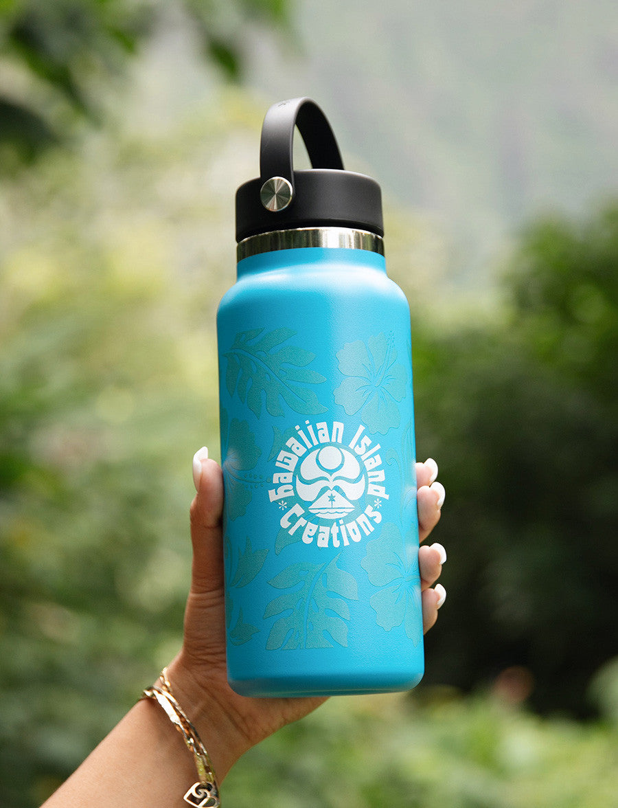 Teal hydro fashion flask