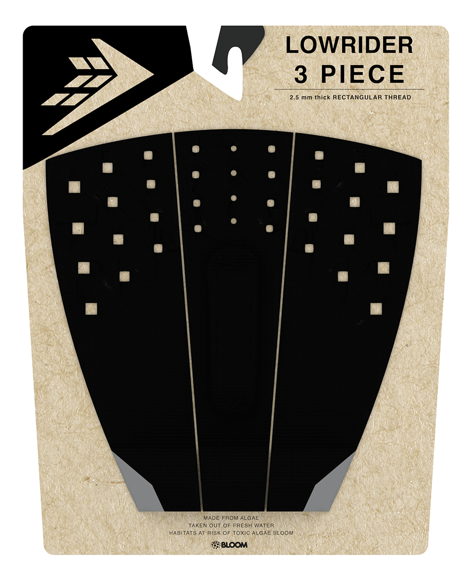 FIREWIRE 3 PIECE LOWRIDER ARCH TRACTION PAD - BLACK/CHARCOAL