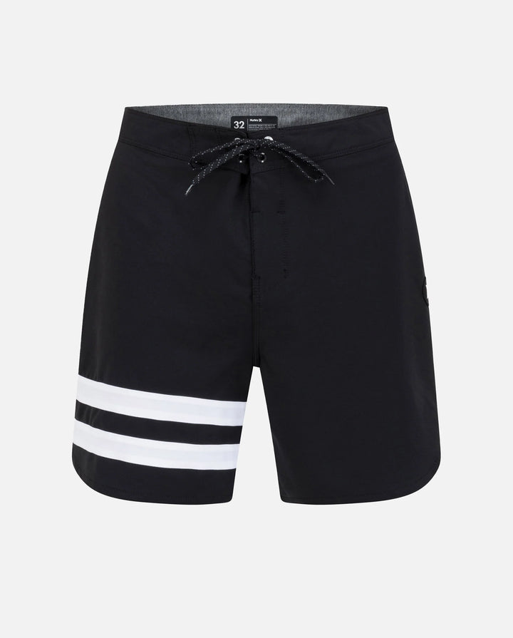 HURLEY PHANTOM-ECO BLOCK PARTY 18" BOARDSHORT - BLACK