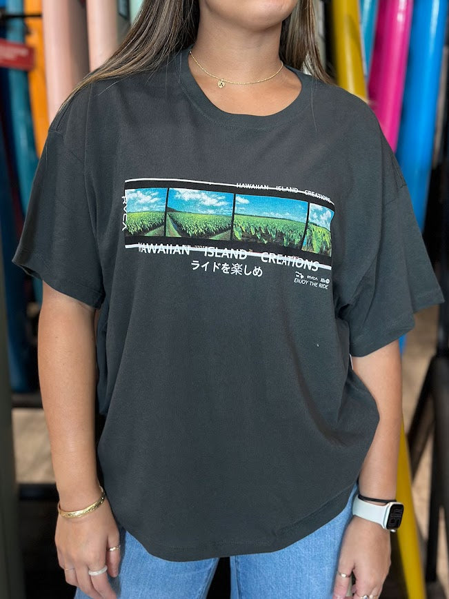 RVCA X HIC PHOTOSTRIP BF TEE - BLACK – Hawaiian Island Creations