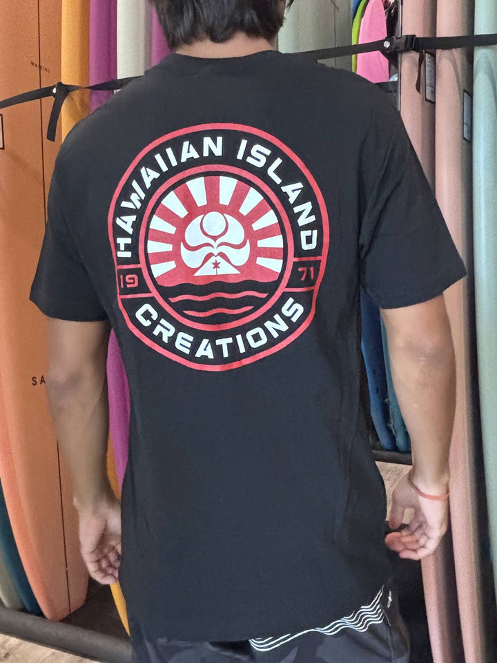 HIC RISING SUN EMBLEM BIG BRADDAH TEE - BLACK