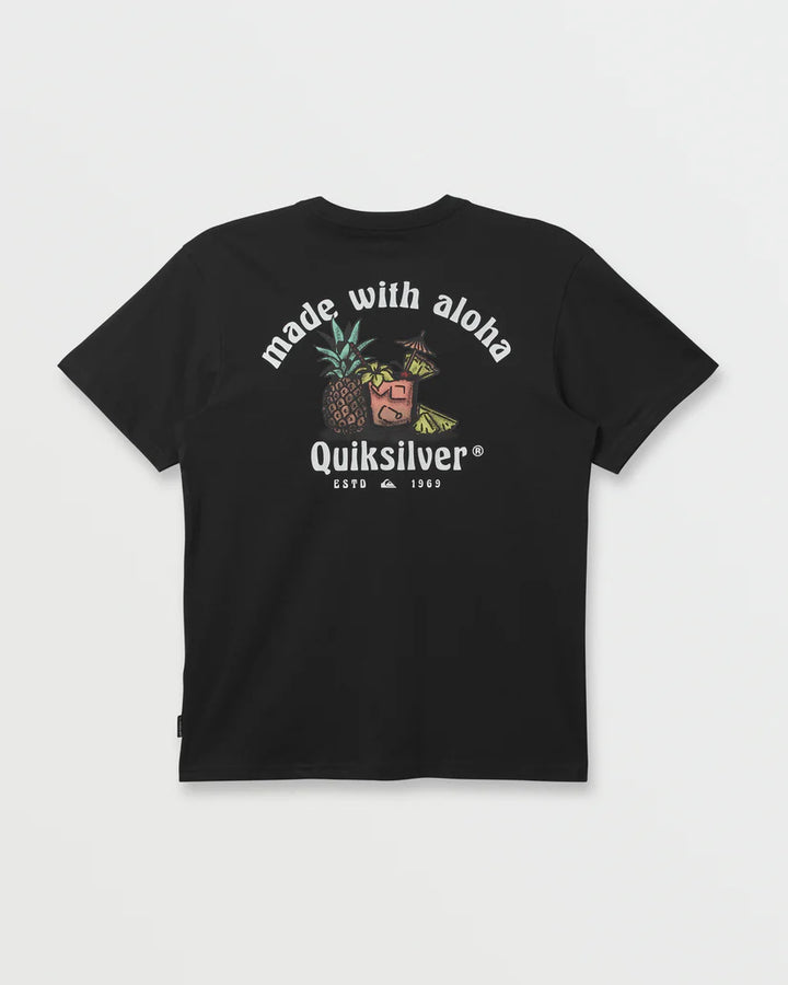 QUIKSILVER HAWAIII MAI TAI TEE - BLACK