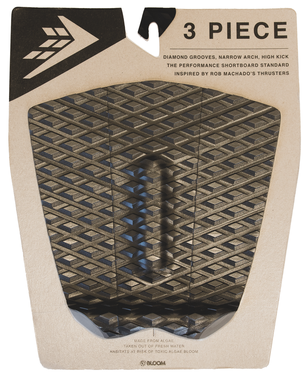 FIREWIRE 3 PIECE ARCH TRACTION PAD -BLACK/CHARCOAL