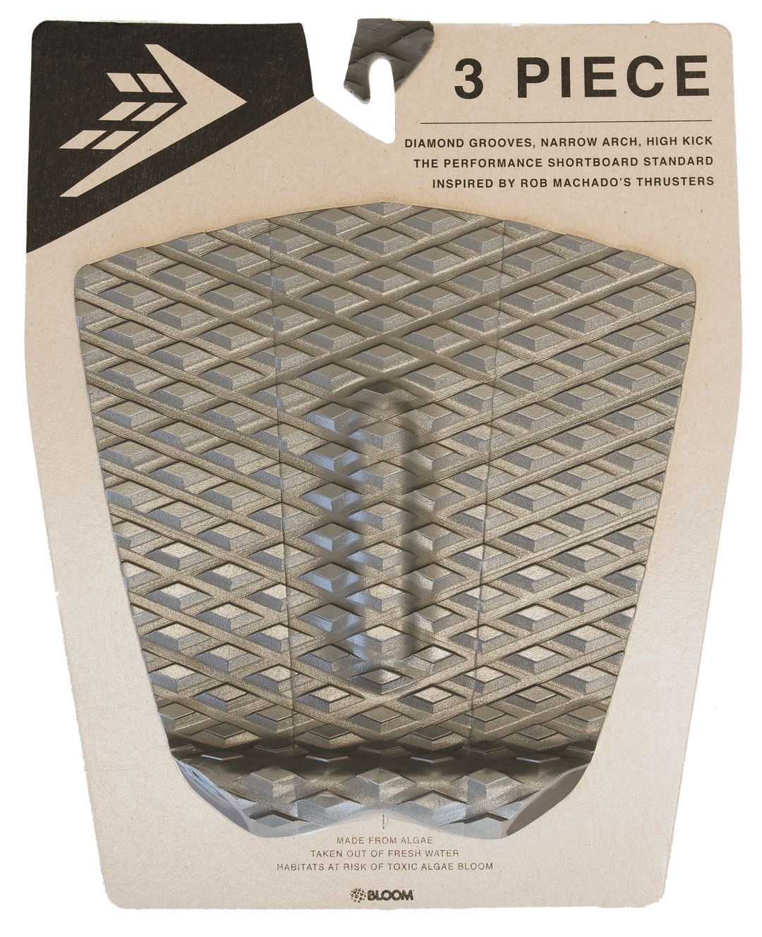 FIREWIRE 3 PIECE ARCH TRACTION PAD - CHARCOAL/BLACK