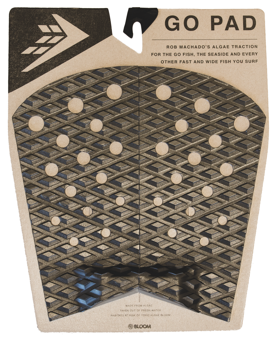 FIREWIRE GO PAD - (FISH) - BLACK/CHARCOAL