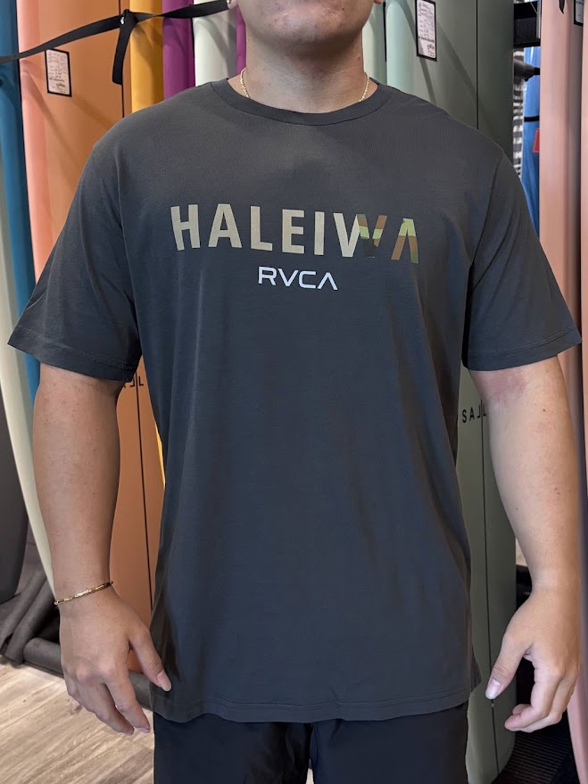 RVCA HALEIWA SANS TEE - BLACK