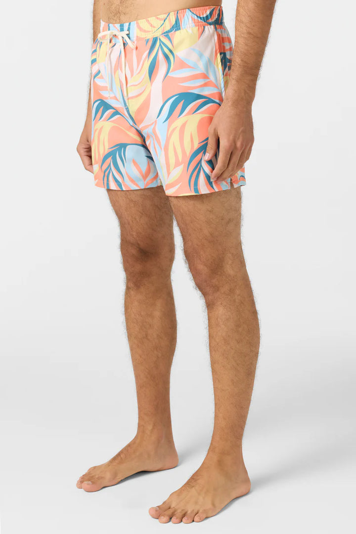 O'NEILL HERMOSA LIGHT 15" LINED VOLLEY SHORT - CORAL