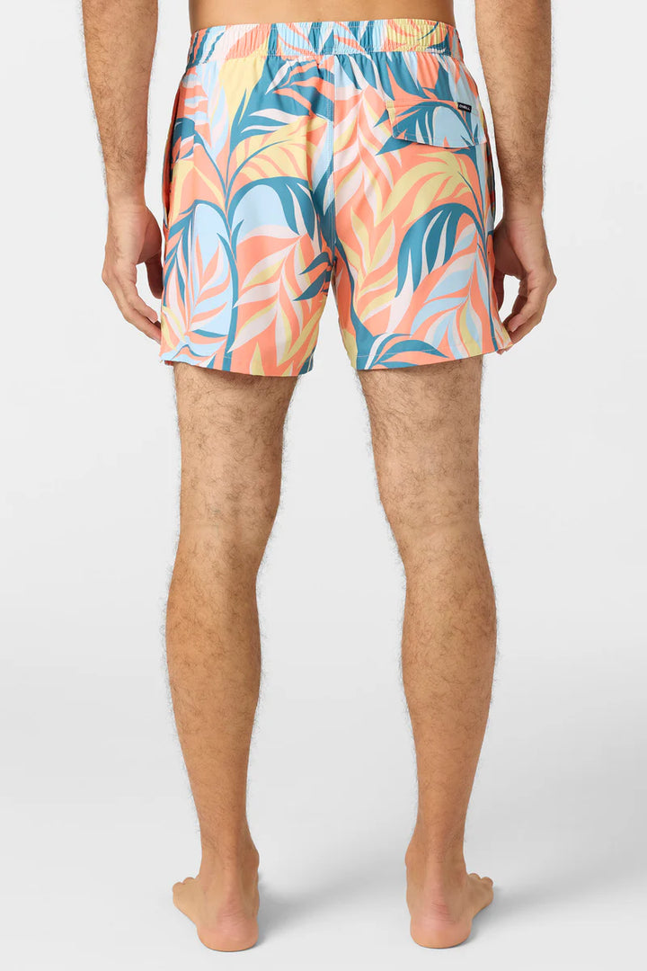 O'NEILL HERMOSA LIGHT 15" LINED VOLLEY SHORT - CORAL
