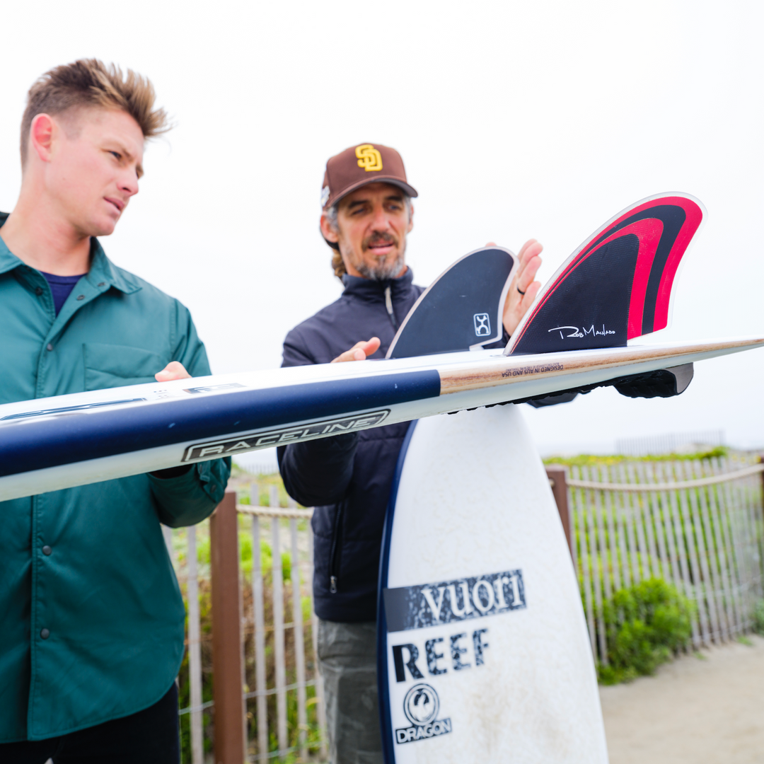 MACHADO TWIN KEEL FIN DOUBLE TAB - BLACK