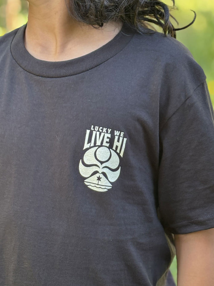 HIC LUCKY WE LIVE HI YOUTH TEE - BLACK