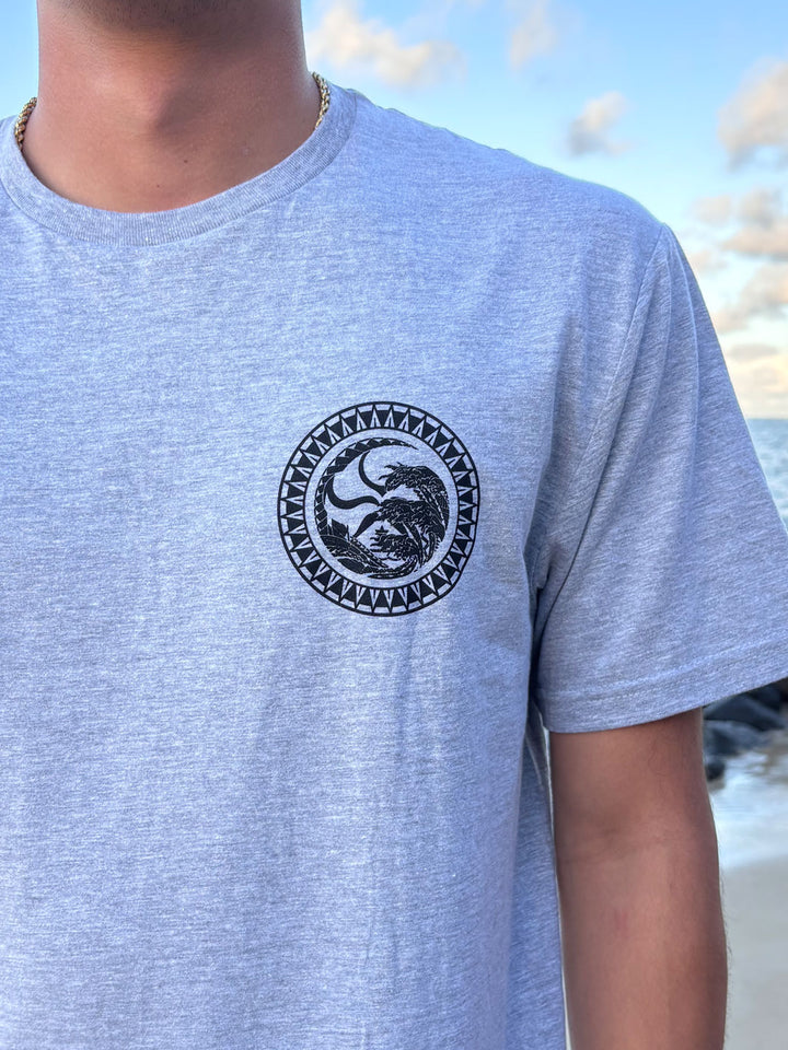 HIC MANJI DOT TEE - HEATHER GRAY