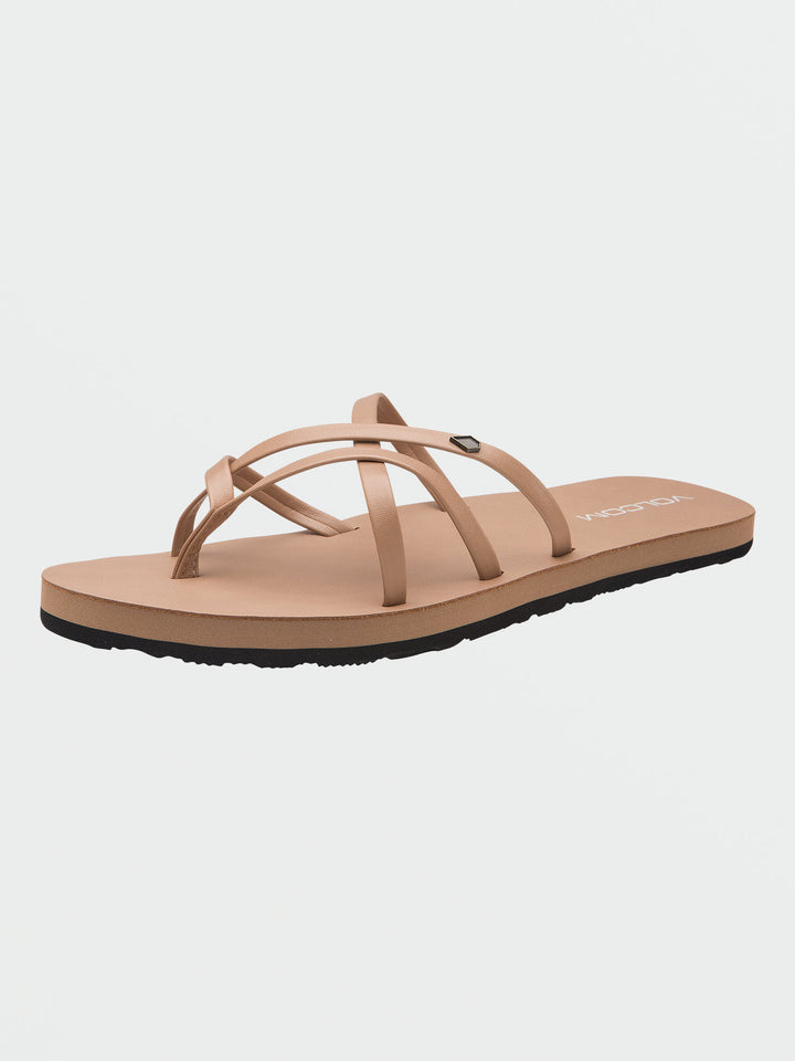 VOLCOM NEW SCHOOL II WOMENS SANDAL- NATURAL