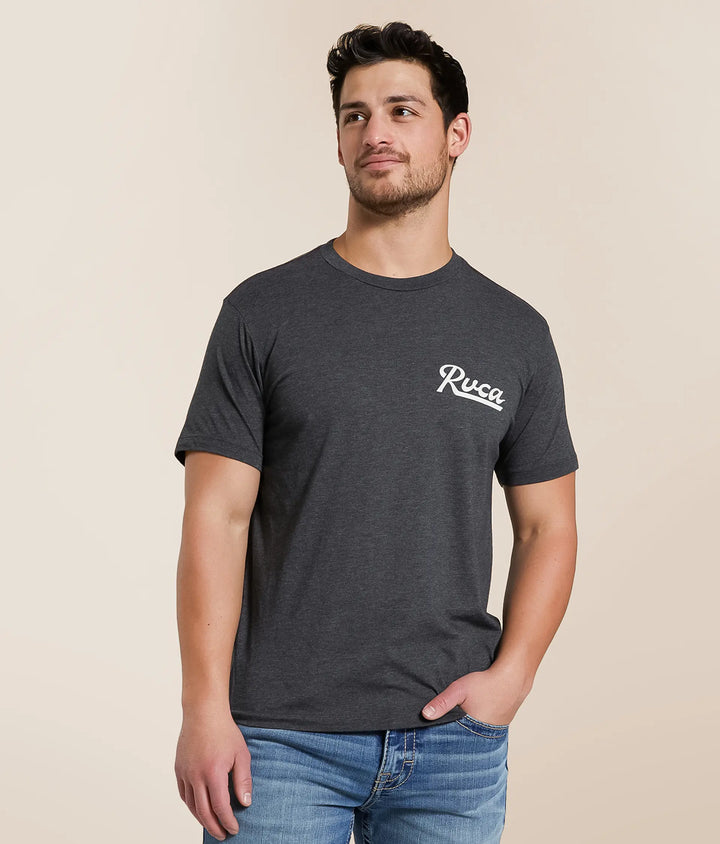 RVCA SCRIPT SEALED TEE - BLACK
