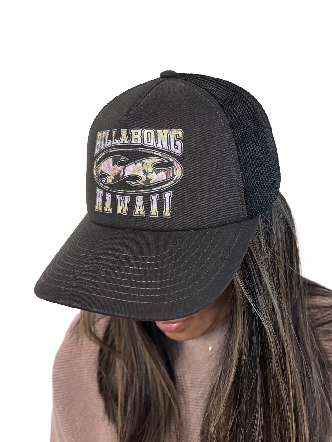 BILLABONG SHADOW TROPICS HI WOMENS TRUCKER - BLACK