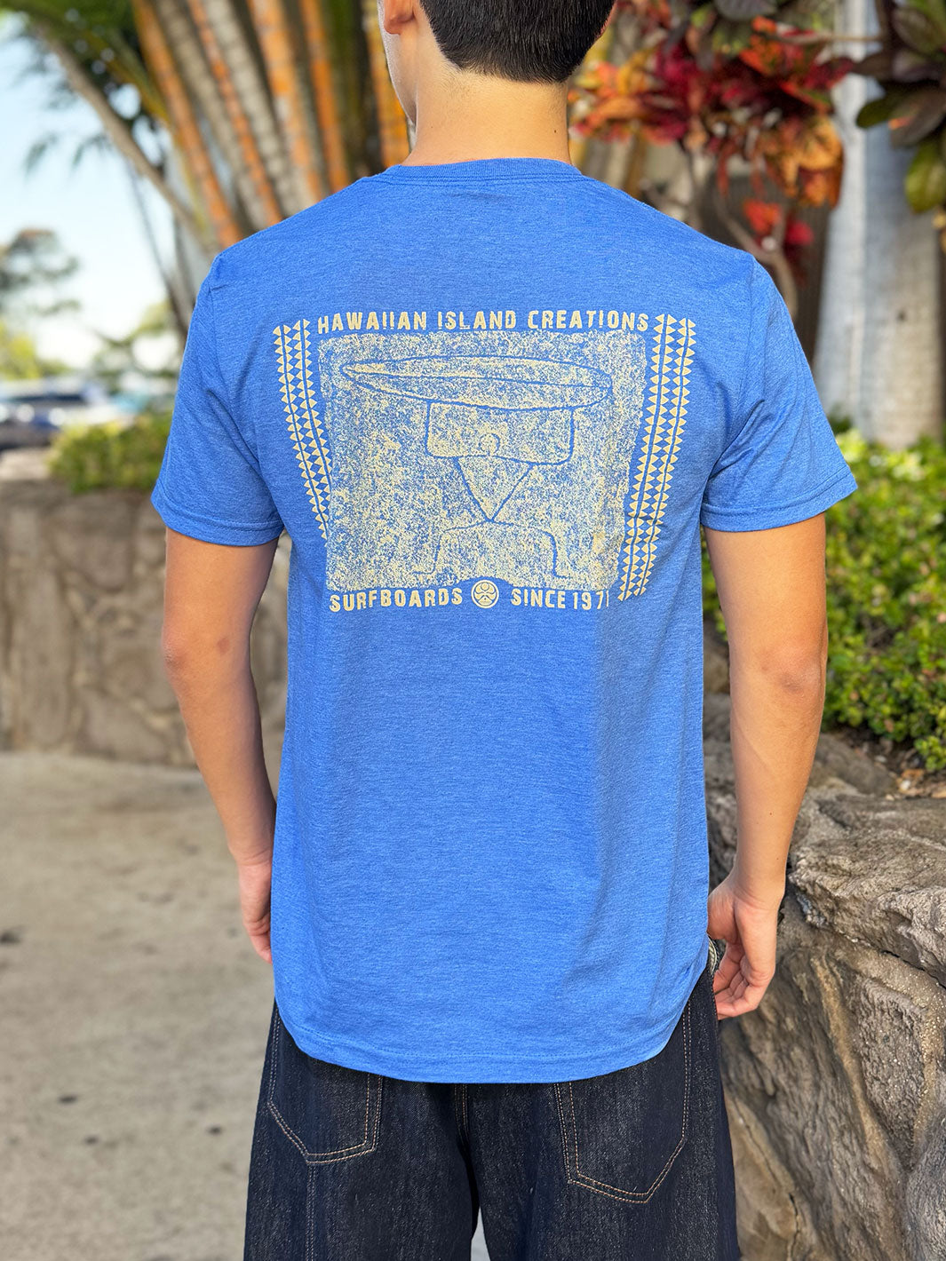 HIC PETRO SURF TEE - ROYAL HEATHER – Hawaiian Island Creations