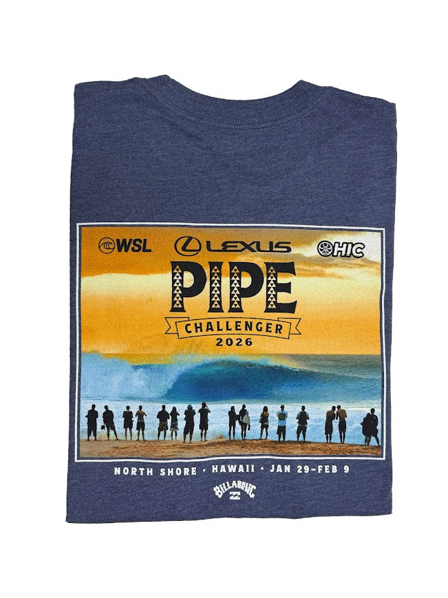 LEXUS PIPE CHALLENGER 2026 BIG BRADDAH TEE - NAVY HEATHER