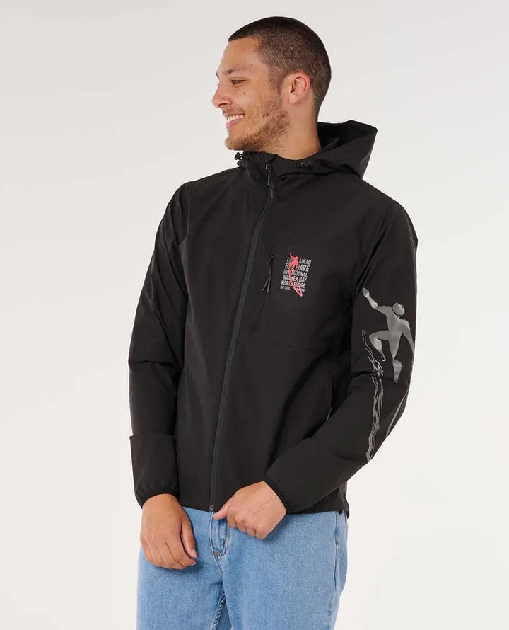 RIP CURL EDDIE WOULD GO SPRAY JACKET - BLACK